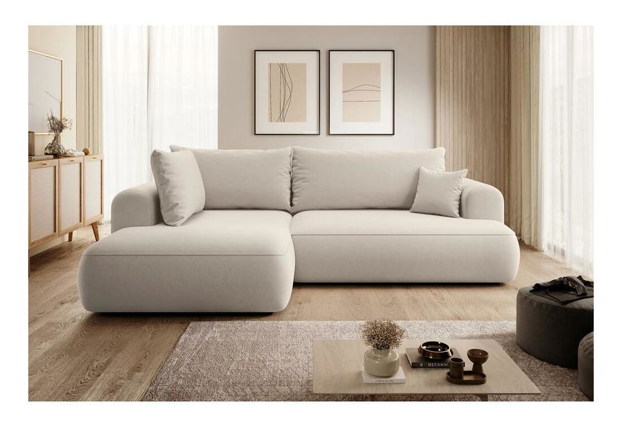 Sarokkanapé Olivo II (B) (bézs + fekete) 