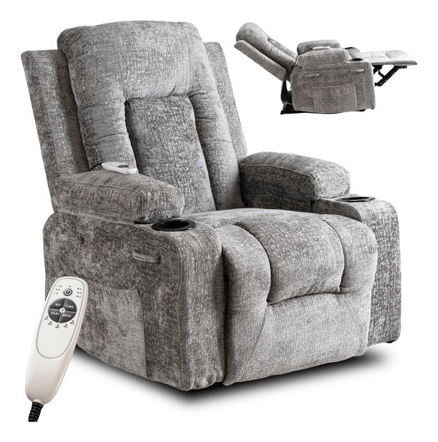 Masszázsfotel Banesto (szürke) 