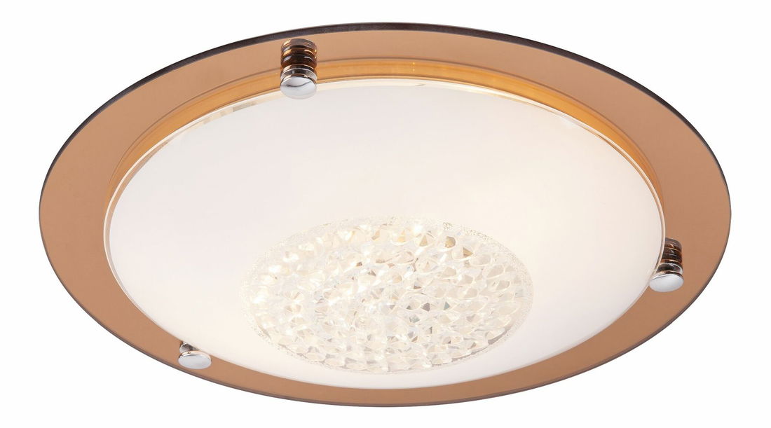 Stropné svietidlo Patricia 2466 (priehľadná + ružová zlatá)