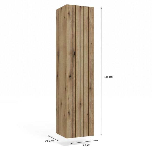 Dulap de baie suspendat Terca 1 (stejar evoke)