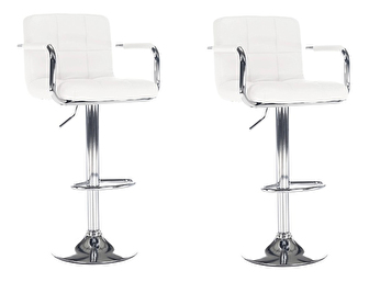 Set barskih stolica (2 kom.) Lerra 2 (bijela) *rasprodaja