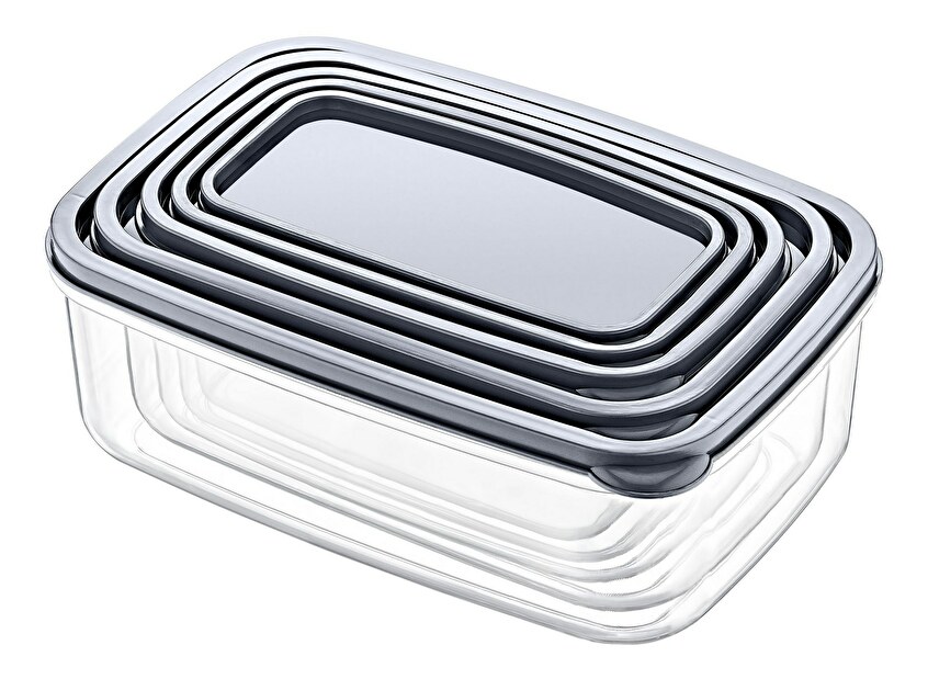 Set recipiente alimente (10 buc.) Esterhazy 10 (transparent)