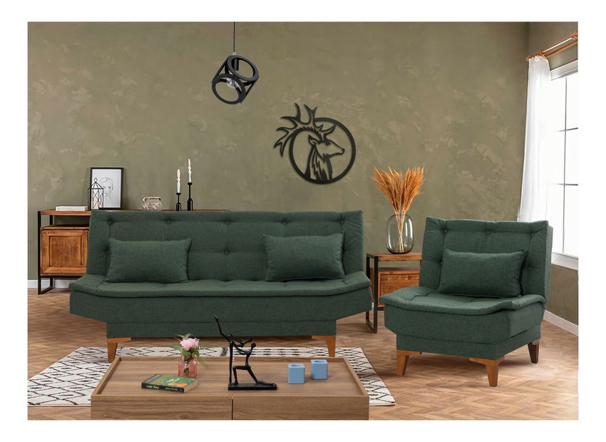 Sedacia súprava 3+1 Santic (zelená)