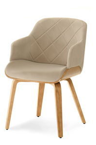 Stolička Sorien K (béžová + dub)