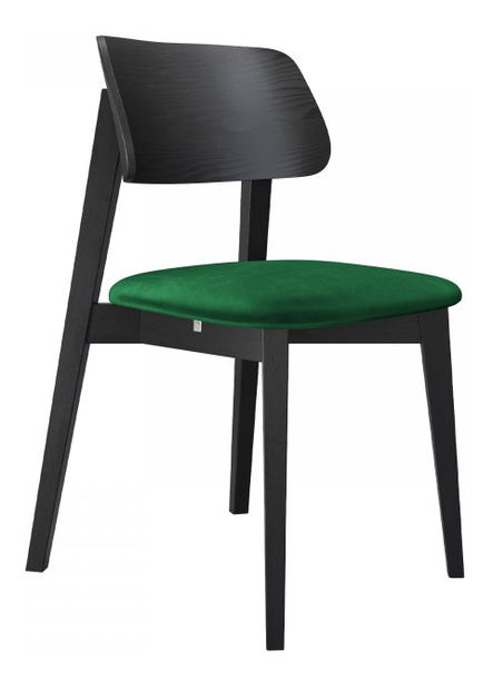 Jedálenská stolička KD 63 (čierna + smaragdová) 