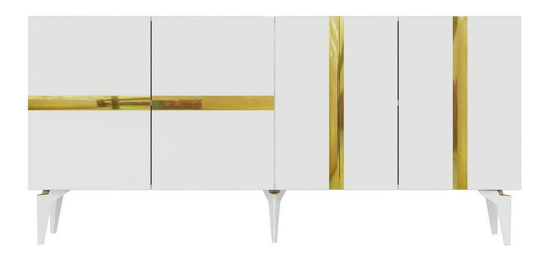 Dulap Vekika 1 (alb + auriu) 