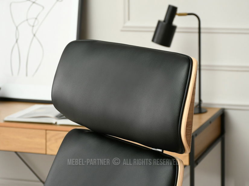 Kreslo Lionel (dub čierny + chrómová)