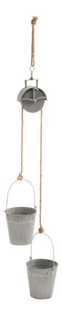 Kvetináč Jolipa Závesný (42x19x113cm) (Sivá)