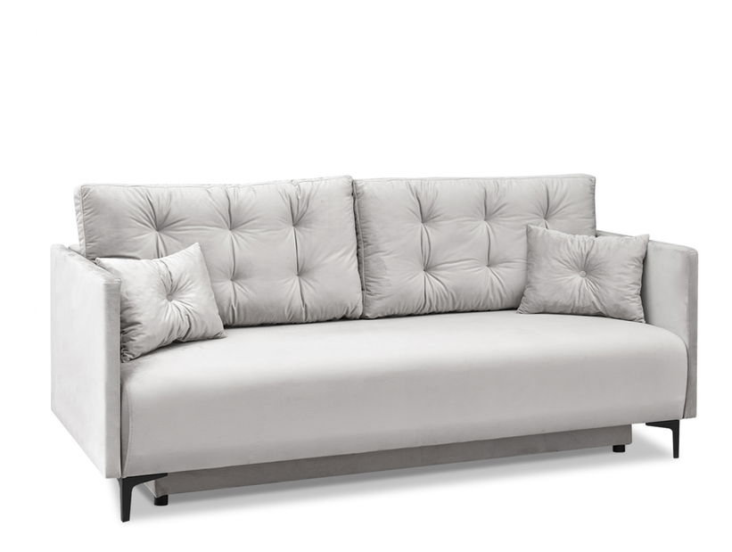 Pohovka dvojsedačka Mastil (sivá + čierna)