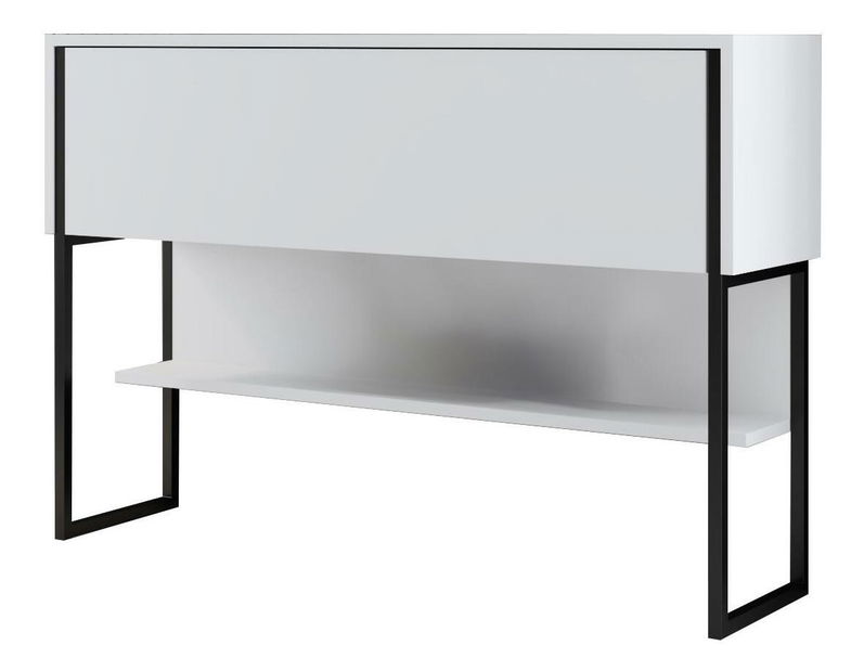Konzolový stolík Luna 4 (čierna + biela) 