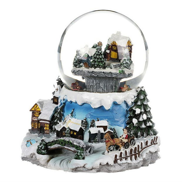 Hógömb téli táj SN7701 (sokszínű)