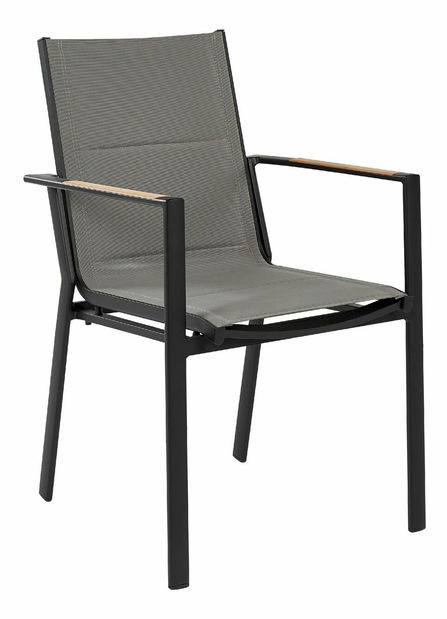 Set 6 buc scaune de grădină Bunny (negru)