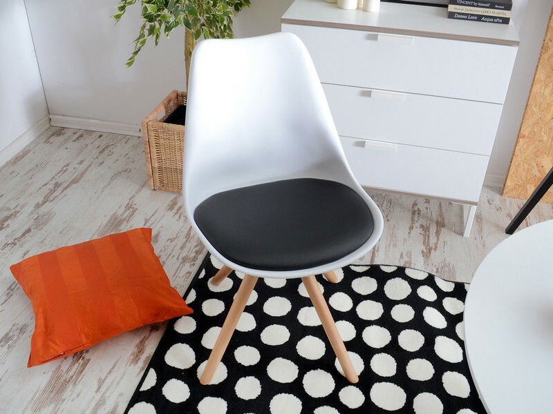 Stolička Large Otoc (biela + čierna)