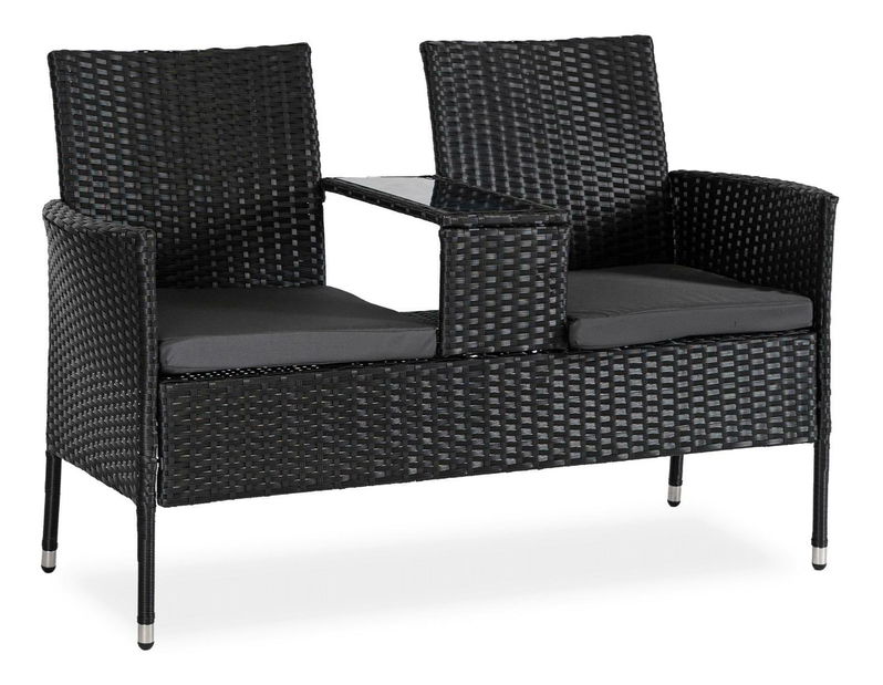 Vrtna sofa Kraft (crna) 