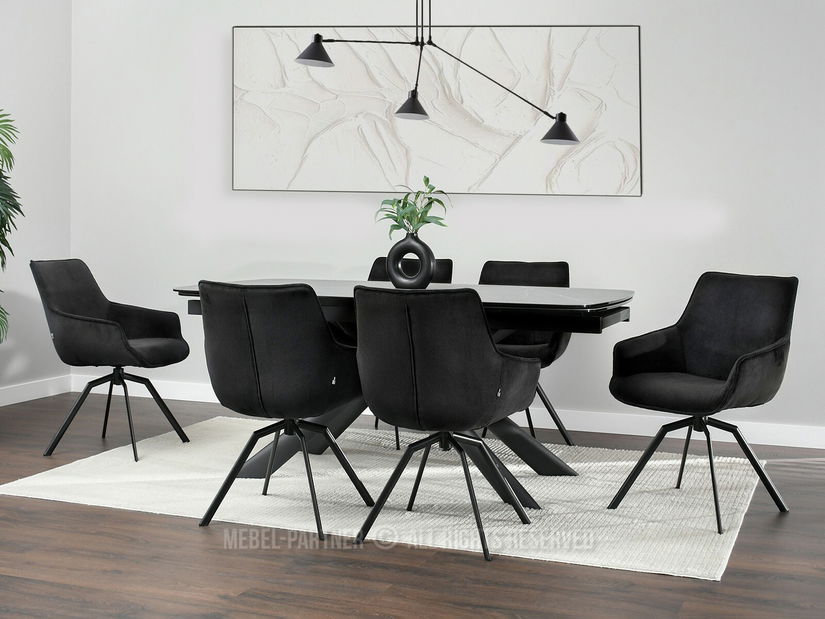 Stolička Liam (čierna)