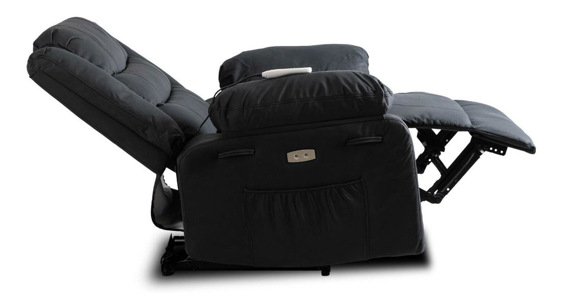 Fotoliu masaj Jornaleros (piele ecologică negru) 