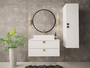 Set mobilier baie Petralonas III (alb)