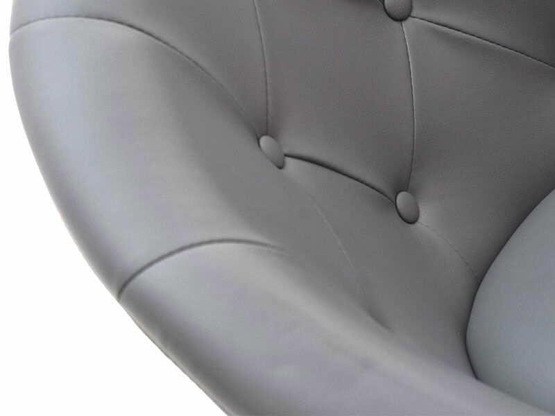 Fotelja Lush 3 (siva + zlatna)