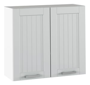 Dulap superior de bucătărie Janne Typ 11 (gri deschis + alb)