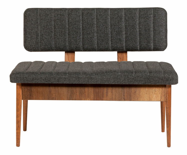 Blagovaonski stol na razvlačenje sa 2 stolice i 2 klupe Vlasta (orah + antracit)