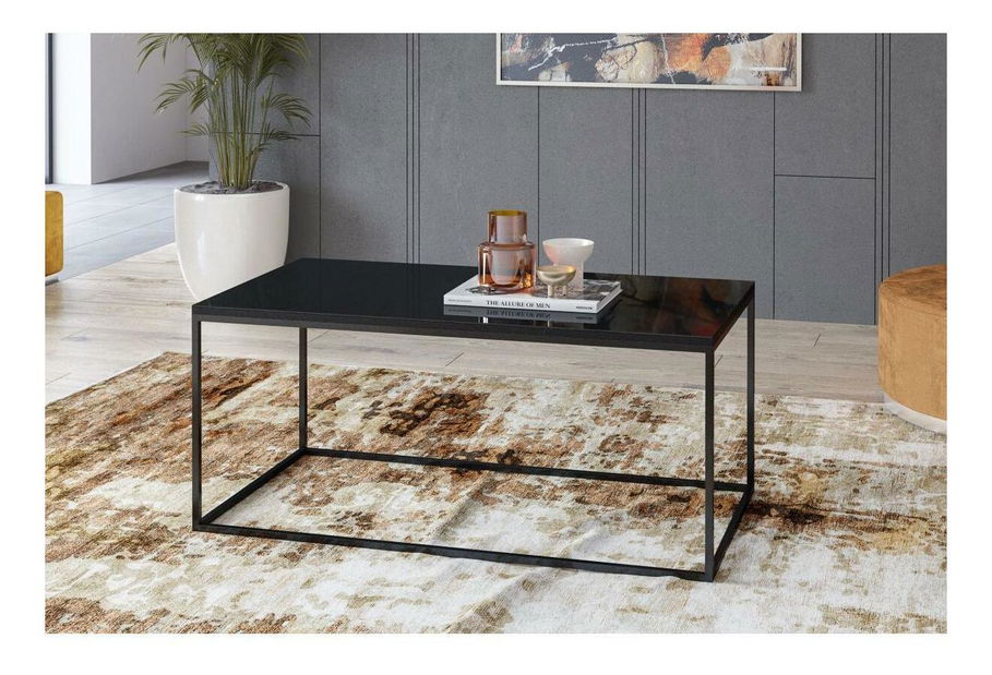 Konferenčný stôl Henry Typ 99 (čierny + čierny vysoký lesk)