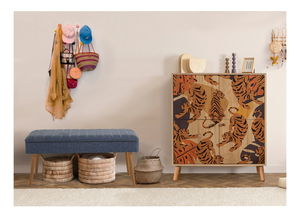 Predsoblje Maluxe Tigris (hrast sonoma + tamnoplava)