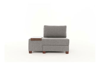 Fotelja na razvlačenje Perenilla L (L) (siva + orah) *Outlet moguća oštećenja