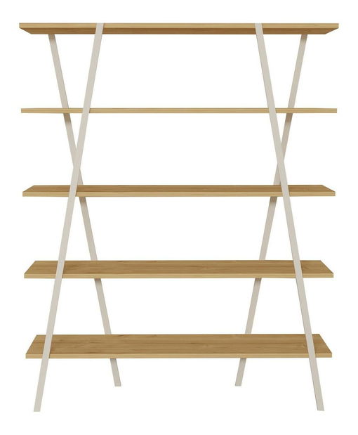 Súprava nábytku do pracovne Doloress (dub zafírový + biela)