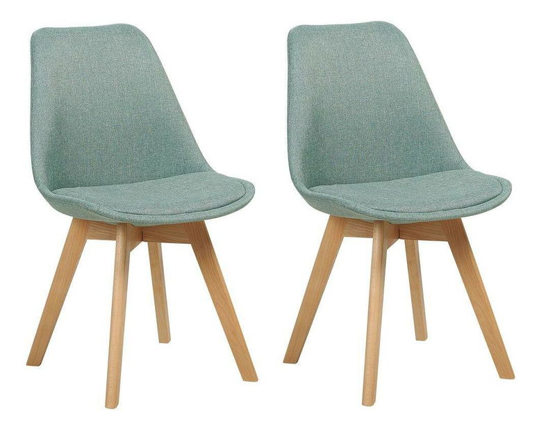 Set 2 buc scaune de sufragerie Dakza (verde)