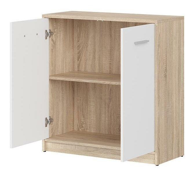 Szekrény Nepo Plus 4 (szonoma tölgy + fehér) 