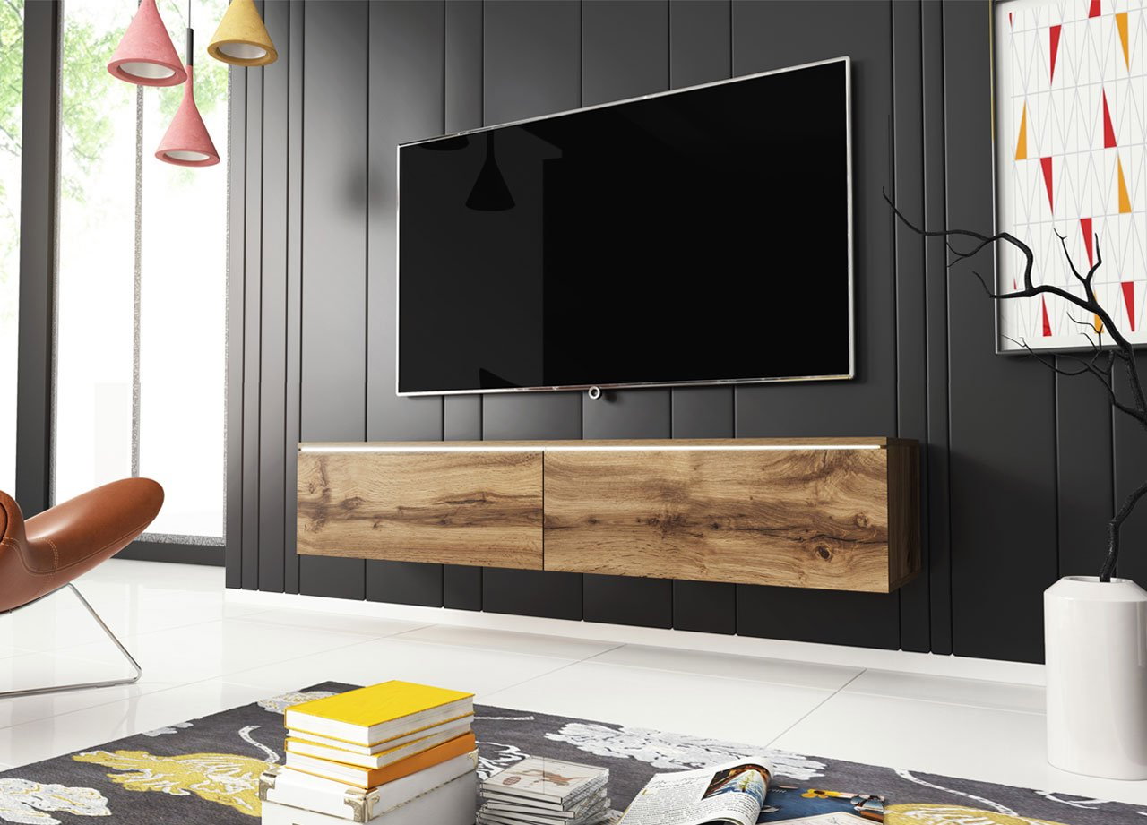 TV stolík/skrinka Dilune 140 (wotan) (bez osvetlenia)