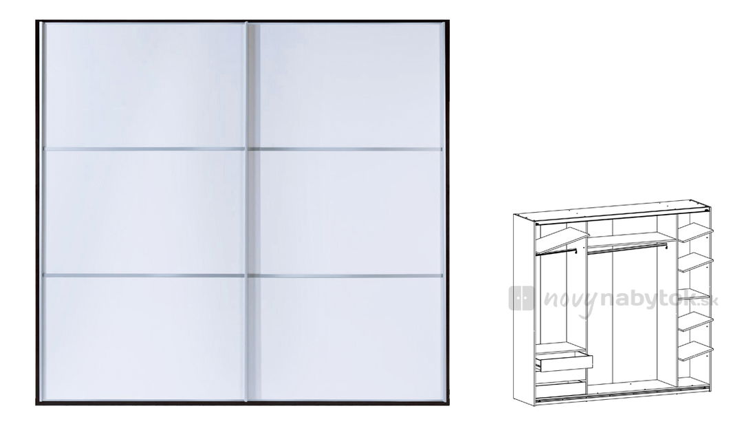 Šatníková skriňa BRW CREATIO SZF/22/25