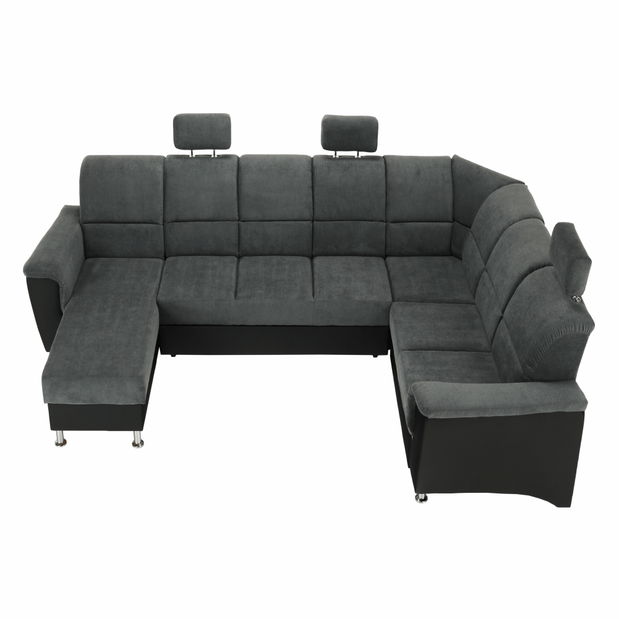 Colțar U Stan (negru + Gri închis) (D)