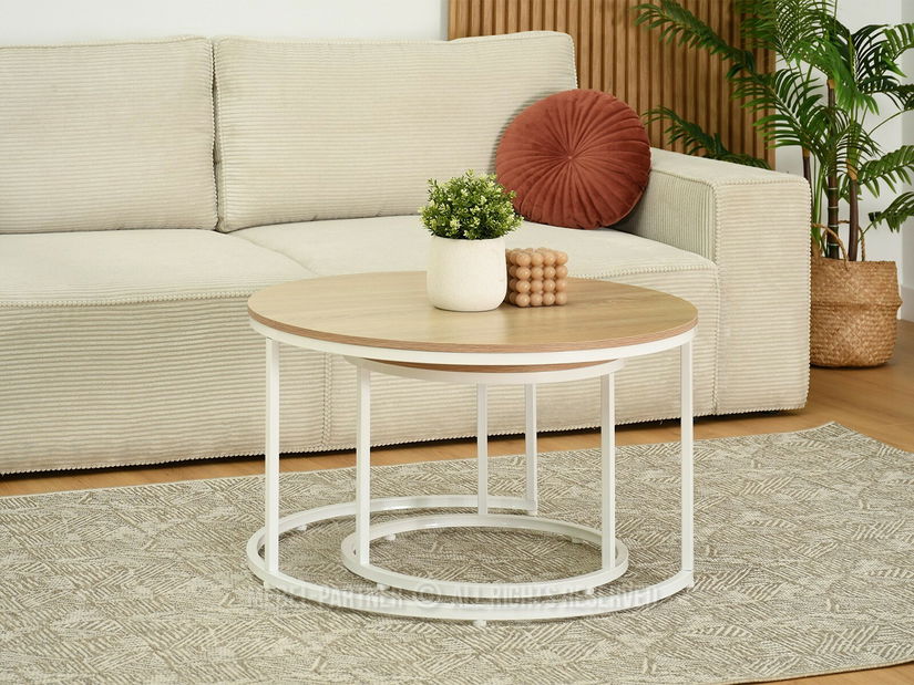 Stolić za kavu Klara (sonoma + bijela)