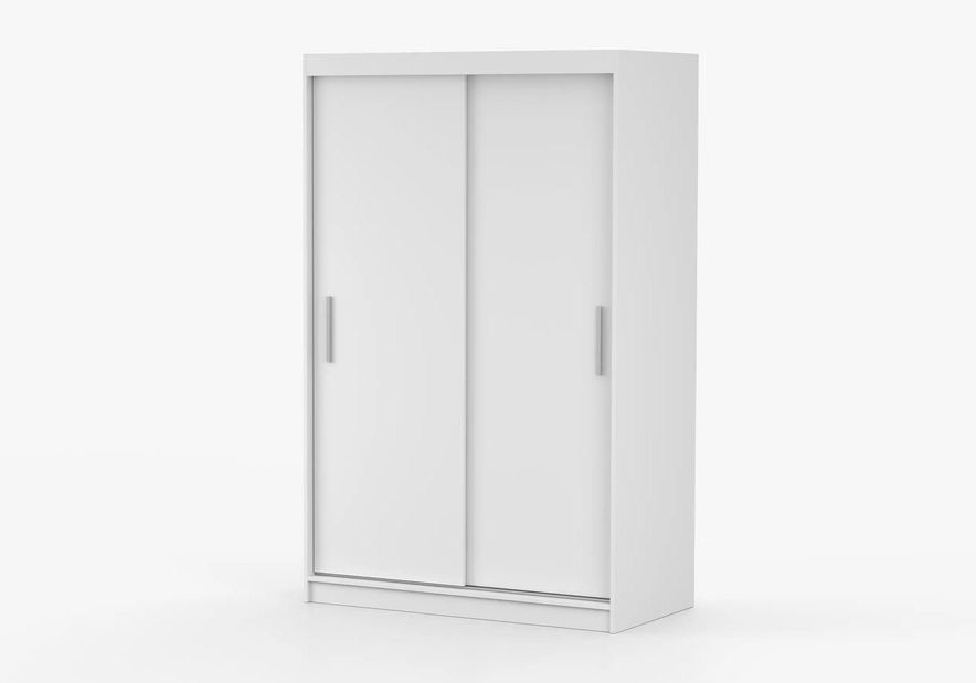 Šatníková skriňa Nestor 04 (biela + biela)