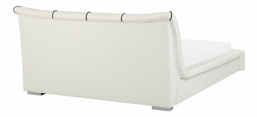 Pat matrimonial cu apă 140 cm Nanty (alb)