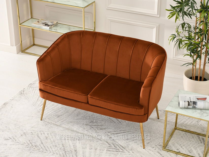 Kanapé Etimee S (réz + fekete)