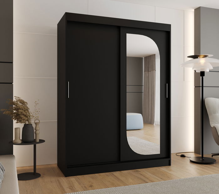 Ormar za garderobu 150 cm Lulu (crna)