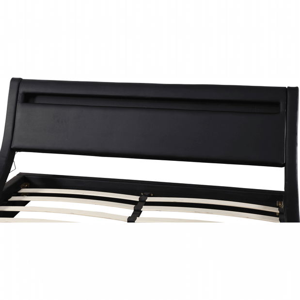 Manželská posteľ 160 cm Filina (čierna) (s roštom)