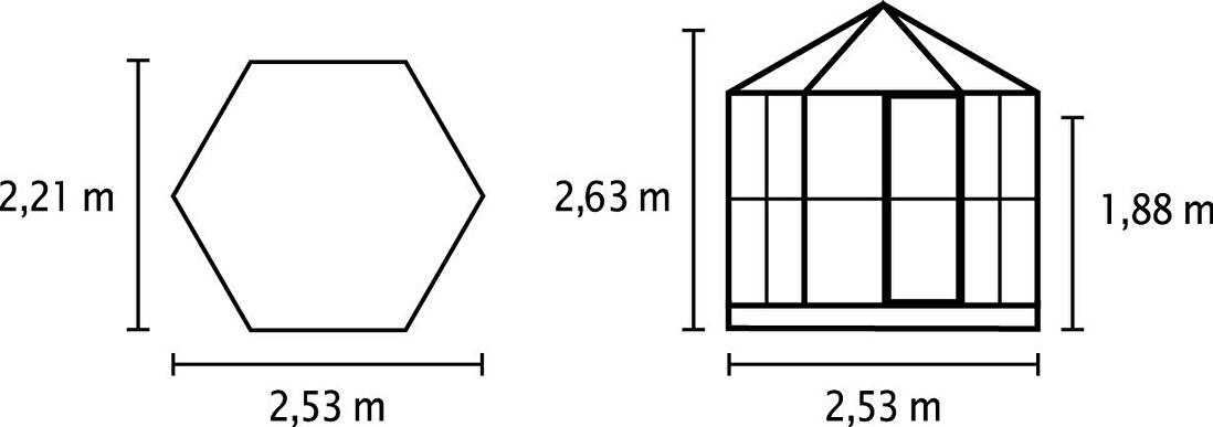 Greenhouse stil special Hera 4500 (sticlă + aluminiu anodizat)