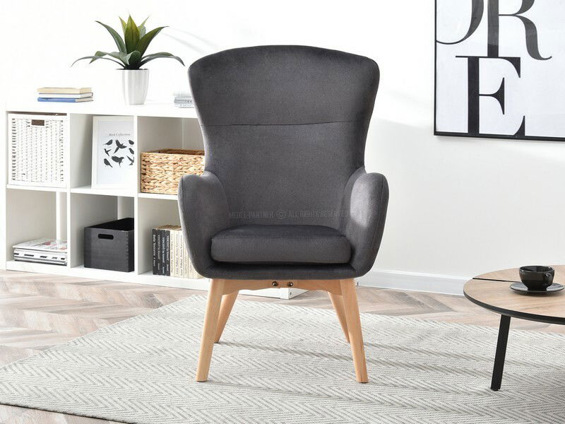 Fotelja Leto (grafit + crna)