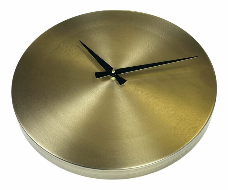 Nástenné hodiny Silve (zlatá + čierna)