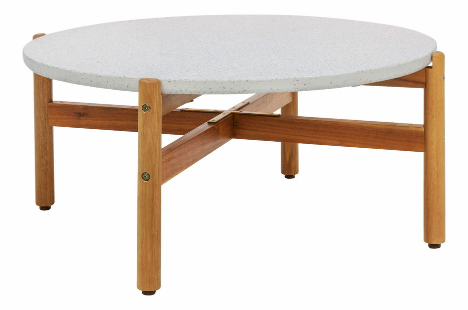 Konferenčný stolík Taleria 10 (prírodná + biela)