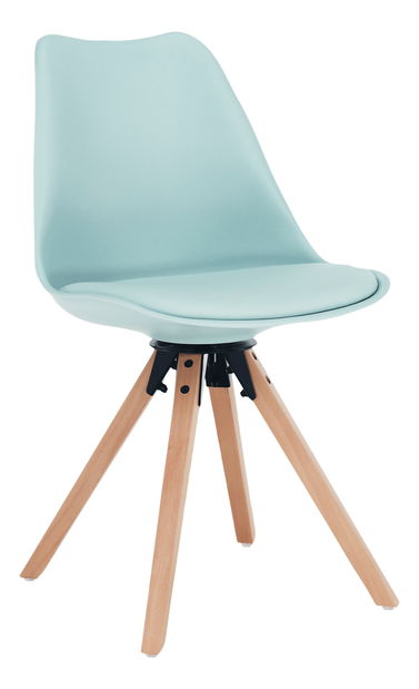 Otočná stolička Dolena (mentolová ekokoža)