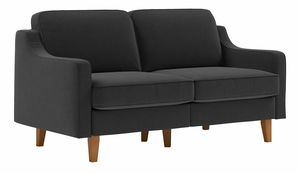 Pohovka dvojsedačka Robia 2 (tmavosivá + orech)