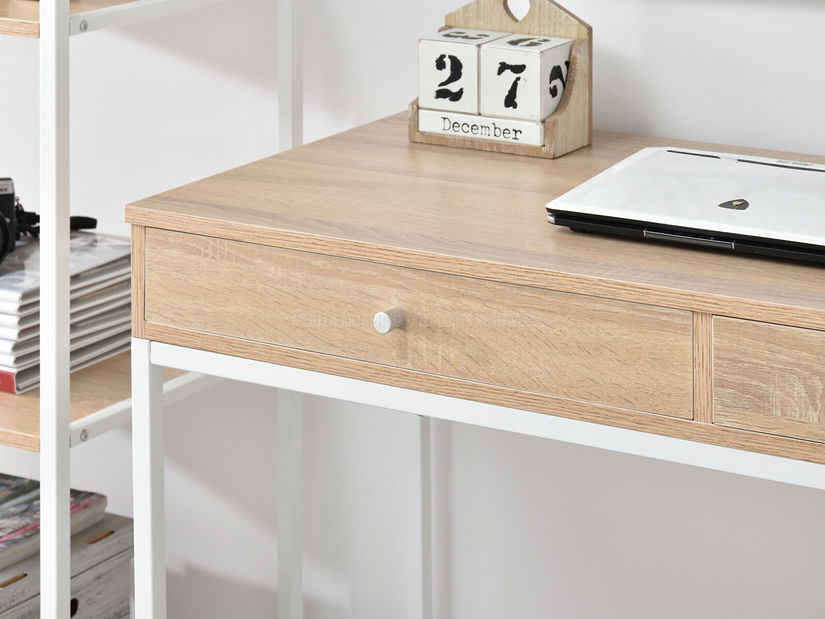 PC asztal Kaplan (tölgy + fehér)