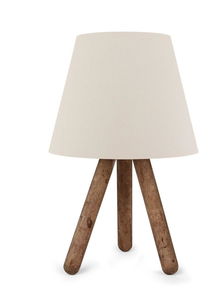 Stolna lampa Woodarella 3 (bijela + orah)