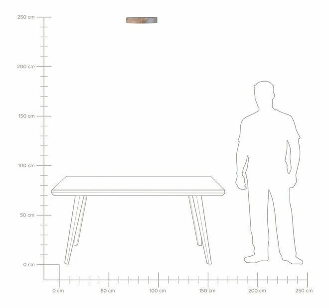 Stropné svietidlo Patza (sivá)