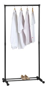 Cuier pe roți Valien (negru)