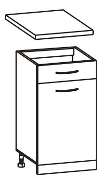 Alsó konyhaszekrény Cyra New D1S-40